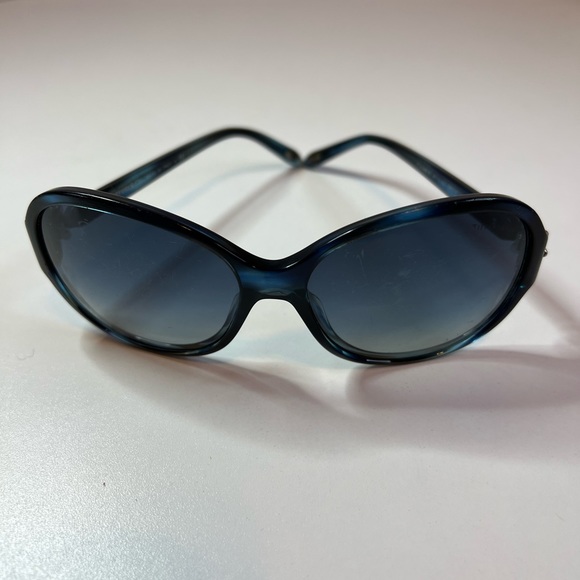 Tiffany & Co. Oval Havana Blue TF4068-B Sunglasses - Picture 2 of 8